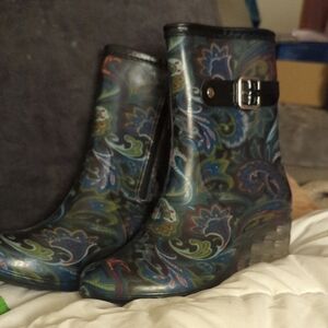 Rain Boots Multicolor Ankle Boots
